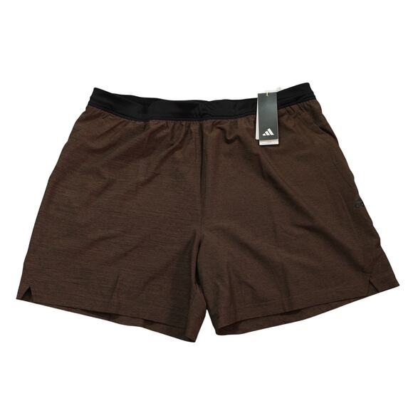 adidas Other - NWT Adidas Mens Aeroready Axis Woven 6" Training Shorts IR5800 Brown Size 2XL
